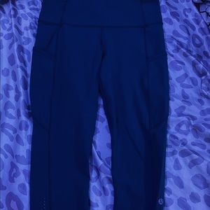 Cropped Dark Teal Lululemon Leggings